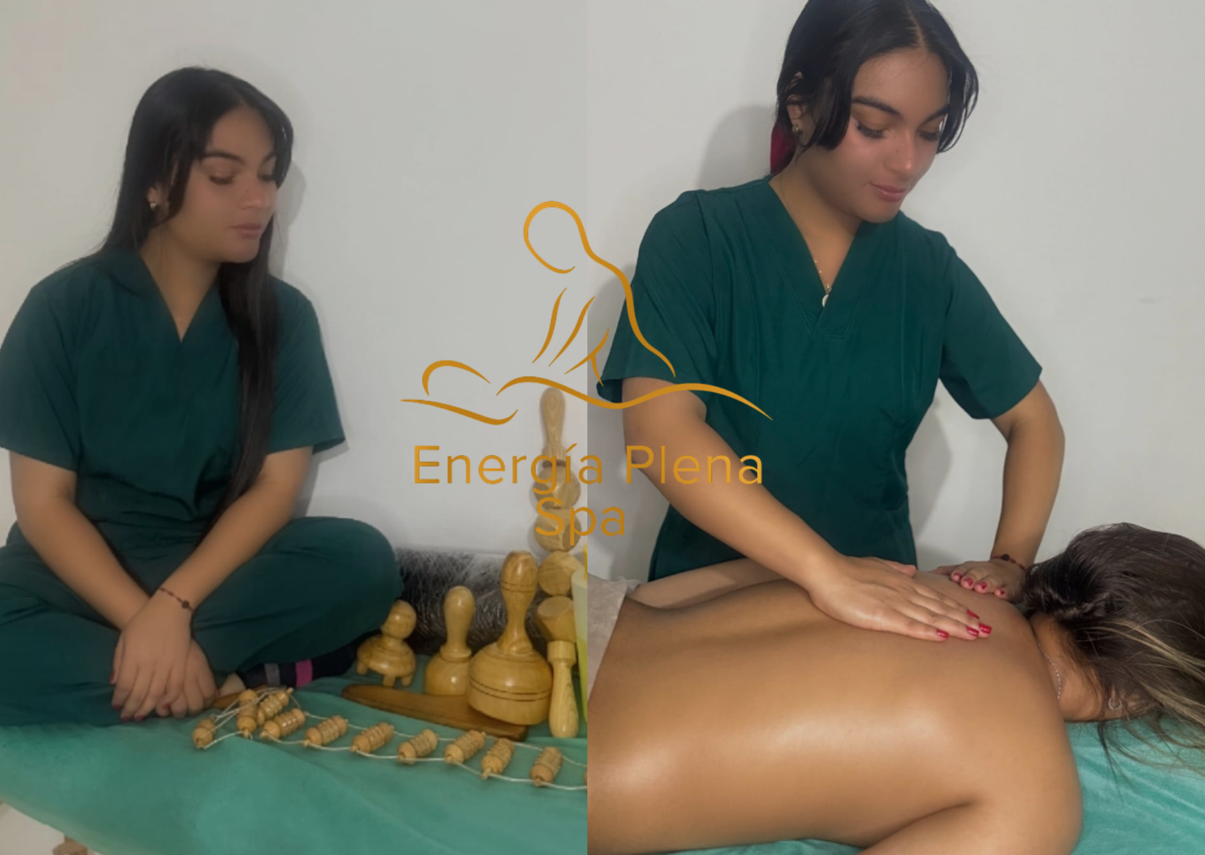 Tarjeta Horizontal Agradecimiento Dedicatoria Delicado Beige masajes en bogotá